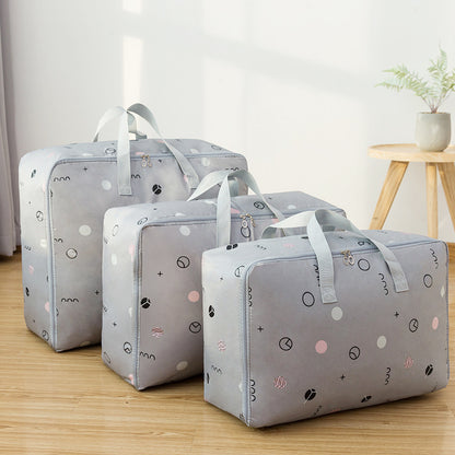 Hand Held Large Clothes Storage Luggage Woven Bag
