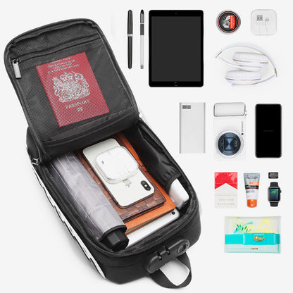 Men's USB multi-function shoulder bag