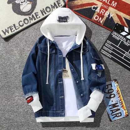 Personality Men's Workwear Denim Jacket