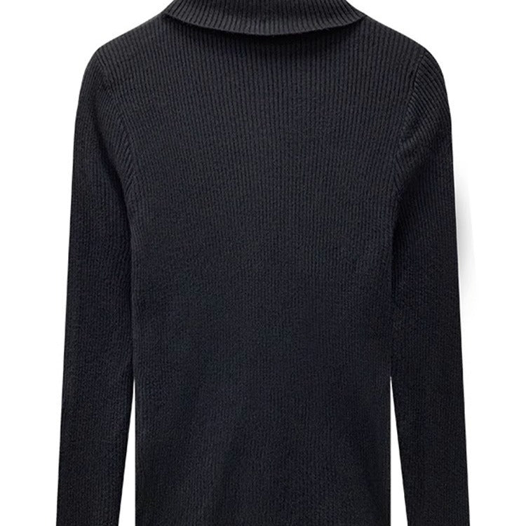 Thickening Inner Wear Skinny Versatile Long Sleeve Thermal Turtleneck Sweater For Women