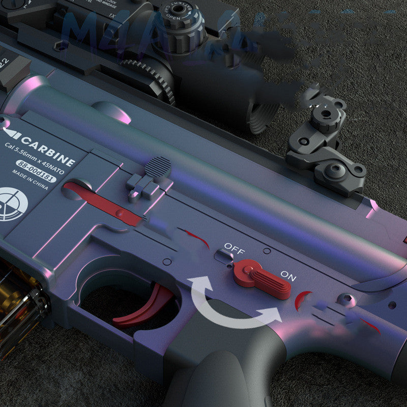 Electric Continuous Shell Throwing Softball Gun Nylon Can Fire Toys