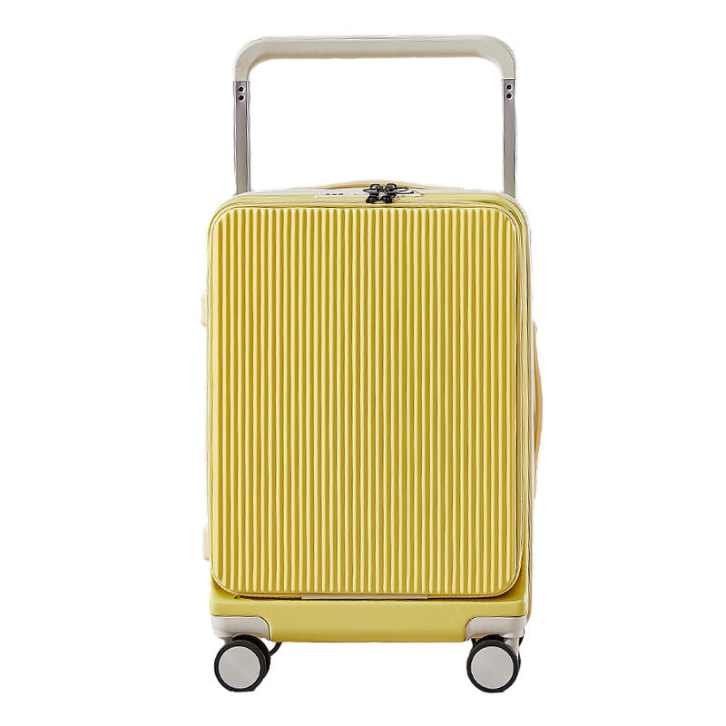 Front Fastening Wide Pull Rod 20-inch Lightweight Luggage