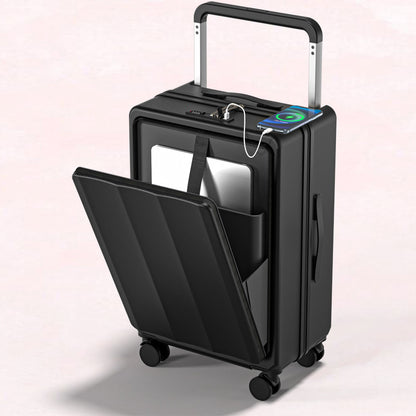 Front Cover Width Draw-bar Luggage Men And Women 20-inch Multifunctional