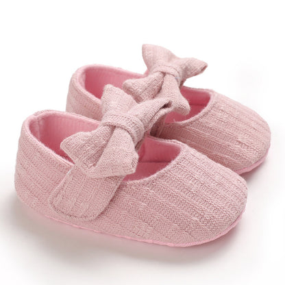 Wool Baby Knitted Bow Baby Shoes