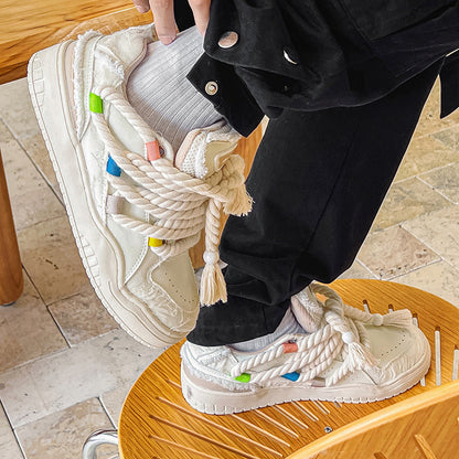 Fashion Hong Kong Style Retro Minority Men's Shoes