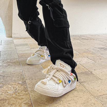 Fashion Hong Kong Style Retro Minority Men's Shoes