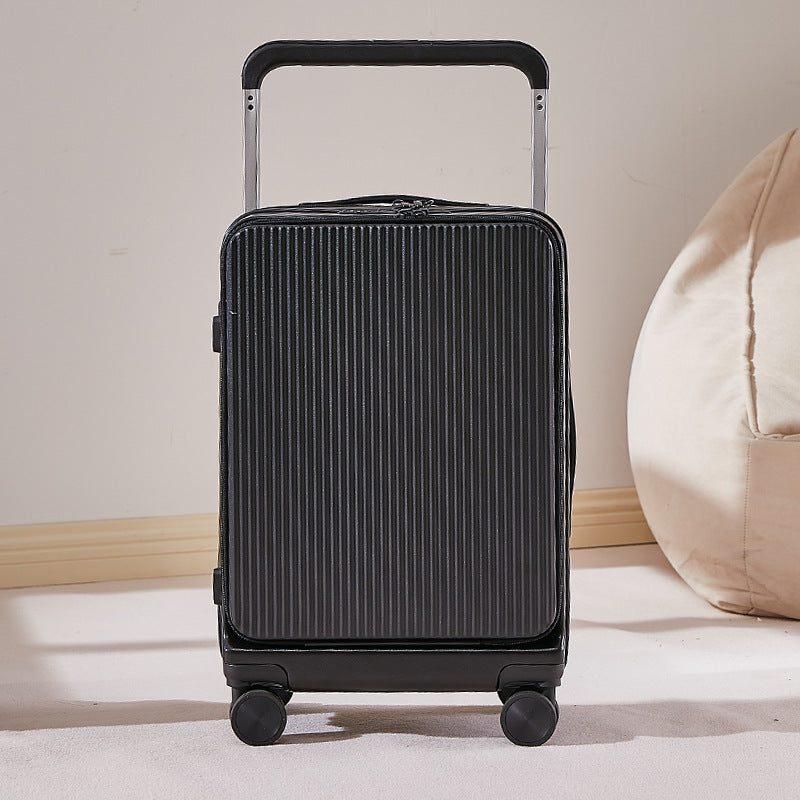 Front Fastening Wide Pull Rod 20-inch Lightweight Luggage