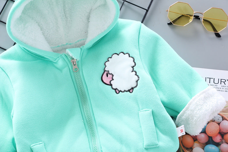 Autumn And Winter Children's Cotton Coat Cartoon Suit