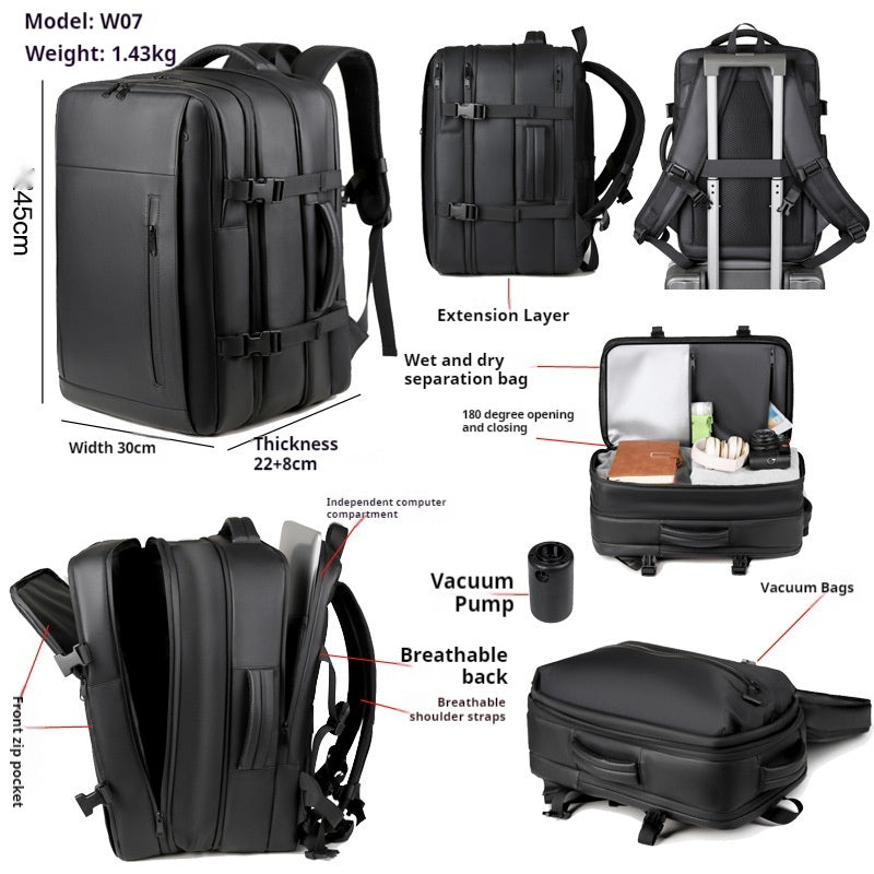 Large Capacity Backpack Waterproof Business Vacuum Compression Backpack