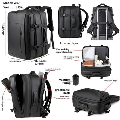 Large Capacity Backpack Waterproof Business Vacuum Compression Backpack
