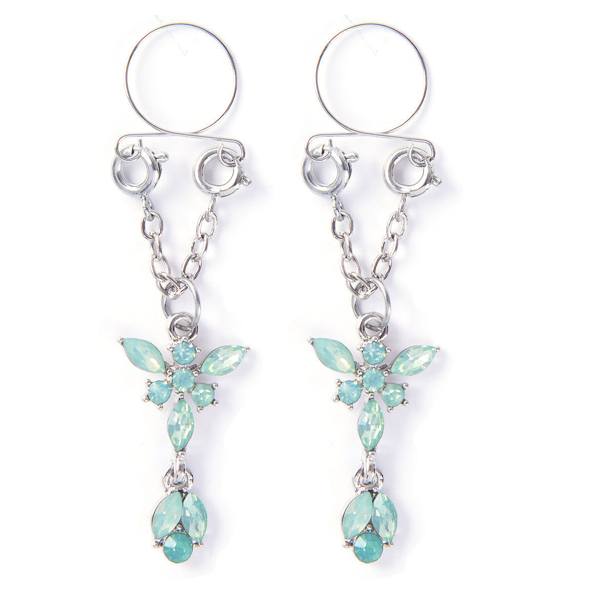 Personalized Zircon Butterfly Adjustable Holiday Nipple Ring Accessories