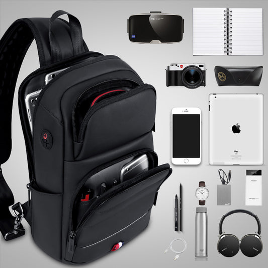 Fashionable waterproof nylon messenger bag