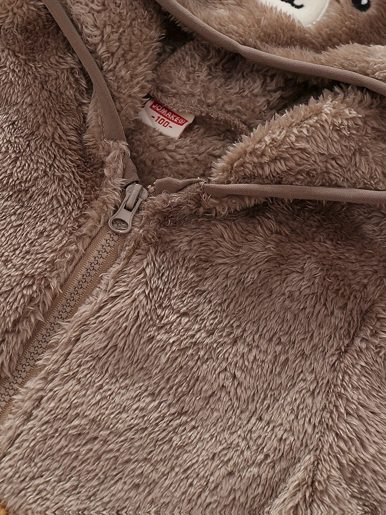 [Soft Warm Winter Coat] Boys' & Girls' Fleece Jacket - Soft Warm Winter Coat with Hood, Zipper Closure, Plush Bear Face & Paw Print Design, Soft Light -Friendly Fabric for Boys & Girls, Winter Clothes For Boys, Winter Clothes