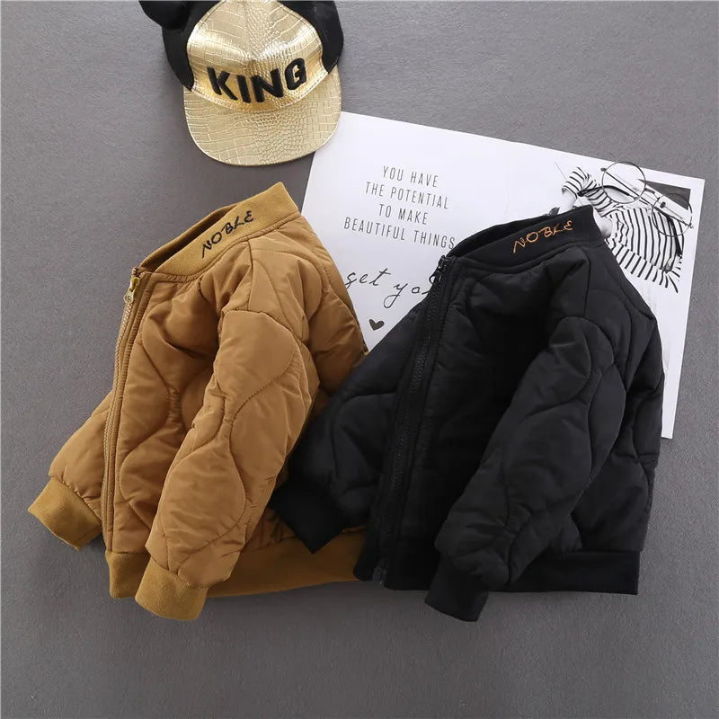 Boys Clothes Warm Winter Girls Coat Kids Jacket Boys Outerwear Thicken Coats Cotton Boy Thicken Baby Clothing For Girl 2-7Y