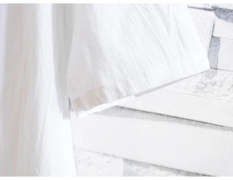 (Shirt + trousers) 2025 summer men shirt Man Cotton and linen shirts Short sleeve men's casual shirts men A set of clothes M-5XL