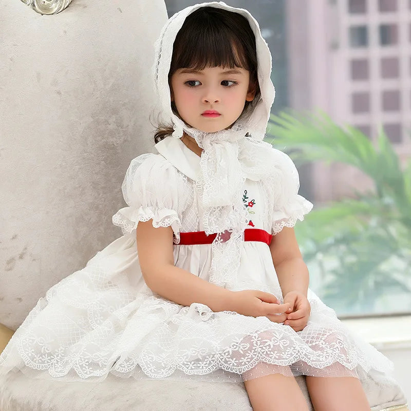 Summer Baby Girls Flower Girl Dresses  Kids Dresses for Girls Eid Dress for Party and Festival Christmas Fashion Sweet Clothes