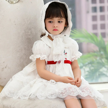 Summer Baby Girls Flower Girl Dresses  Kids Dresses for Girls Eid Dress for Party and Festival Christmas Fashion Sweet Clothes