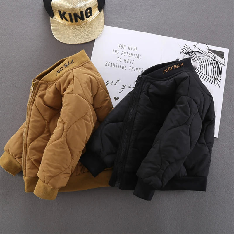 Boys Clothes Warm Winter Girls Coat Kids Jacket Boys Outerwear Thicken Coats Cotton Boy Thicken Baby Clothing For Girl 2-7Y