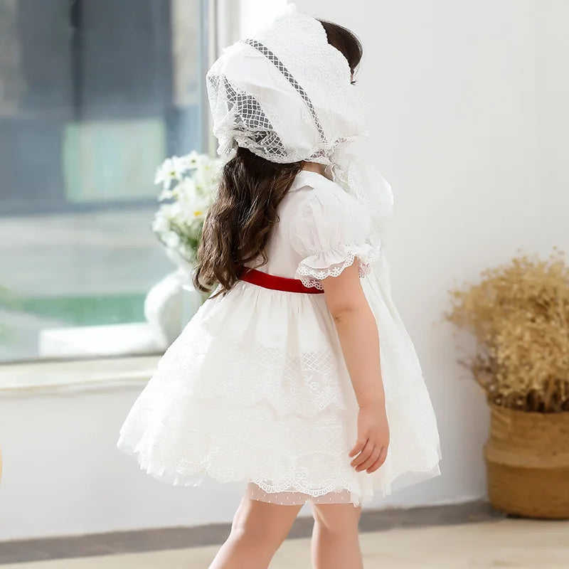 Summer Baby Girls Flower Girl Dresses  Kids Dresses for Girls Eid Dress for Party and Festival Christmas Fashion Sweet Clothes