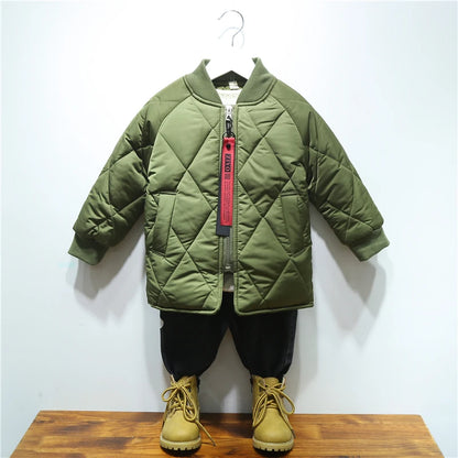 Boys Clothes Warm Winter Girls Coat Kids Jacket Boys Outerwear Thicken Coats Cotton Boy Thicken Baby Clothing For Girl 2-7Y
