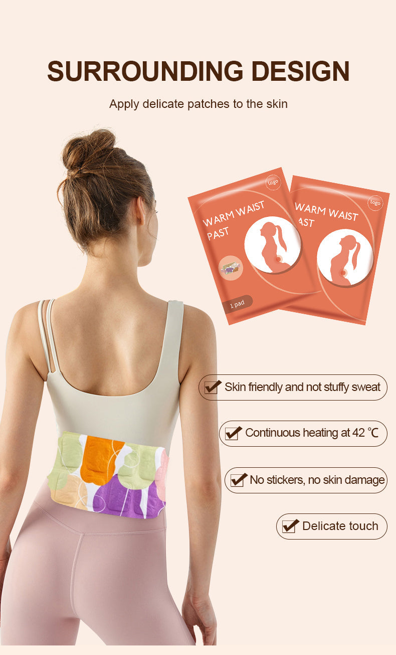 Pain Relief Self-Heating Waist Hot Patch (সেল্ফ হিটিং কোমরের ব্যথা উপশম  করার গরম প্যাচ)