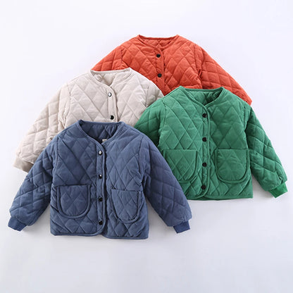 Boys Clothes Warm Winter Girls Coat Kids Jacket Boys Outerwear Thicken Coats Cotton Boy Thicken Baby Clothing For Girl 2-7Y