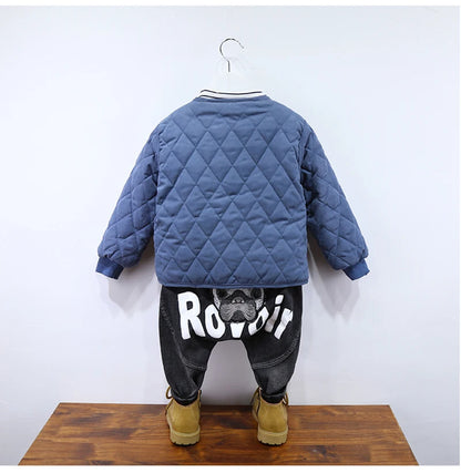 Boys Clothes Warm Winter Girls Coat Kids Jacket Boys Outerwear Thicken Coats Cotton Boy Thicken Baby Clothing For Girl 2-7Y