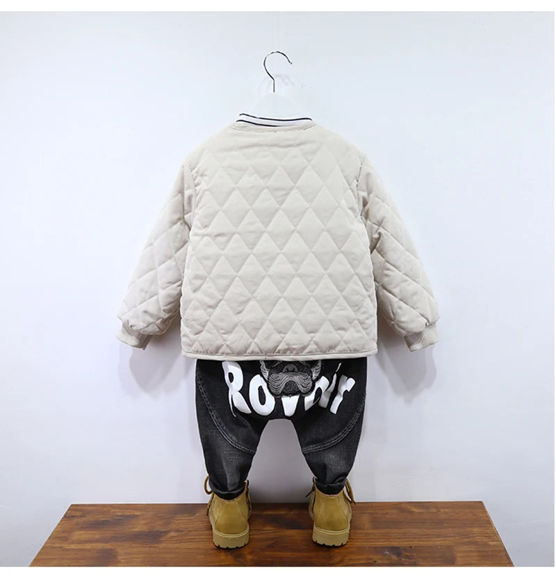 Boys Clothes Warm Winter Girls Coat Kids Jacket Boys Outerwear Thicken Coats Cotton Boy Thicken Baby Clothing For Girl 2-7Y