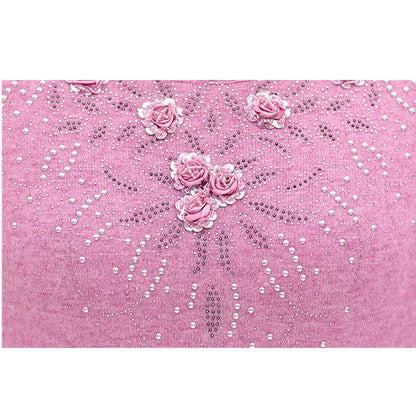 Middle-aged Women's Winter Sweaters And Pullovers Warm Bottoming O-neck Wool Sweater Mother Dress Tops Jumper Feminina W105