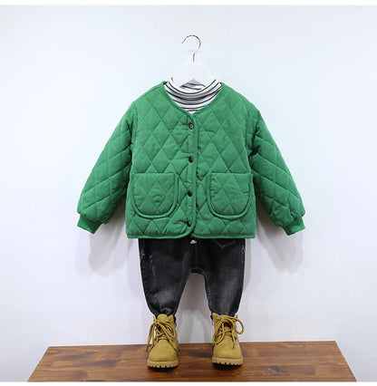 Boys Clothes Warm Winter Girls Coat Kids Jacket Boys Outerwear Thicken Coats Cotton Boy Thicken Baby Clothing For Girl 2-7Y