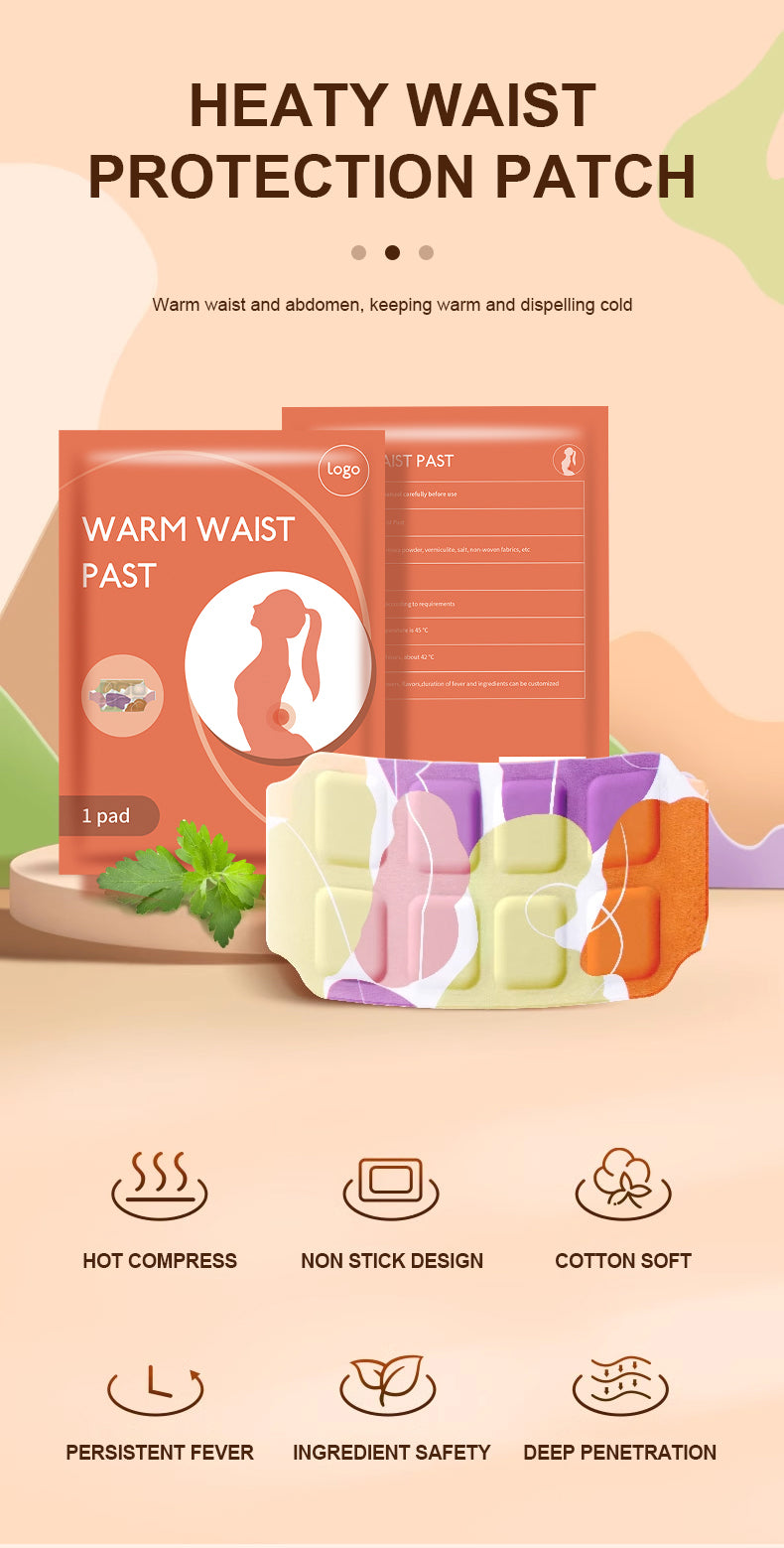 Pain Relief Self-Heating Waist Hot Patch (সেল্ফ হিটিং কোমরের ব্যথা উপশম  করার গরম প্যাচ)