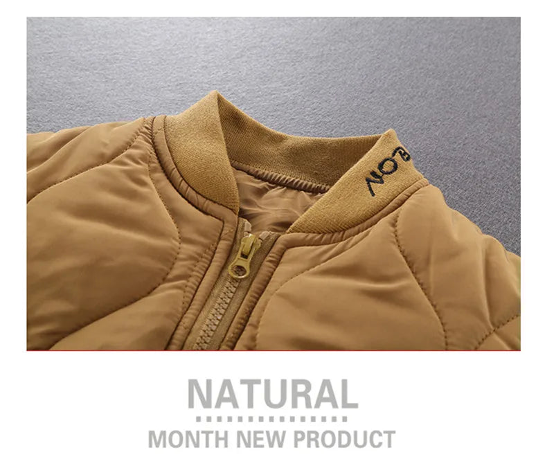 Boys Clothes Warm Winter Girls Coat Kids Jacket Boys Outerwear Thicken Coats Cotton Boy Thicken Baby Clothing For Girl 2-7Y