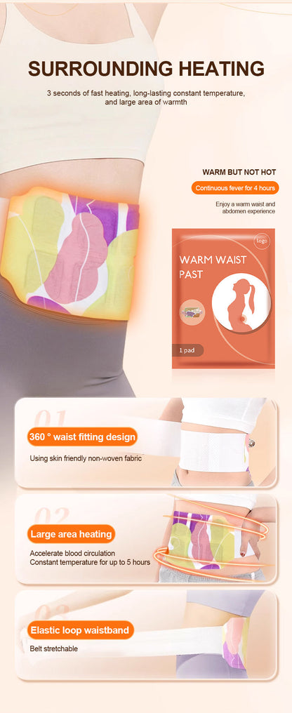 Pain Relief Self-Heating Waist Hot Patch (সেল্ফ হিটিং কোমরের ব্যথা উপশম  করার গরম প্যাচ)
