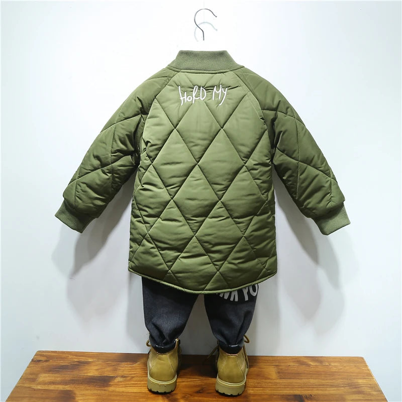 Boys Clothes Warm Winter Girls Coat Kids Jacket Boys Outerwear Thicken Coats Cotton Boy Thicken Baby Clothing For Girl 2-7Y