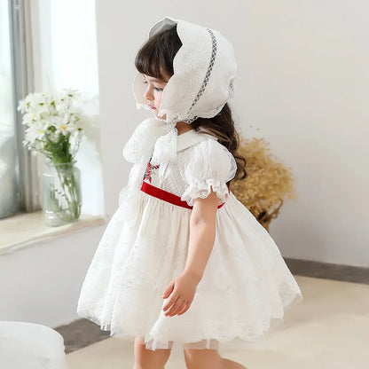 Summer Baby Girls Flower Girl Dresses  Kids Dresses for Girls Eid Dress for Party and Festival Christmas Fashion Sweet Clothes