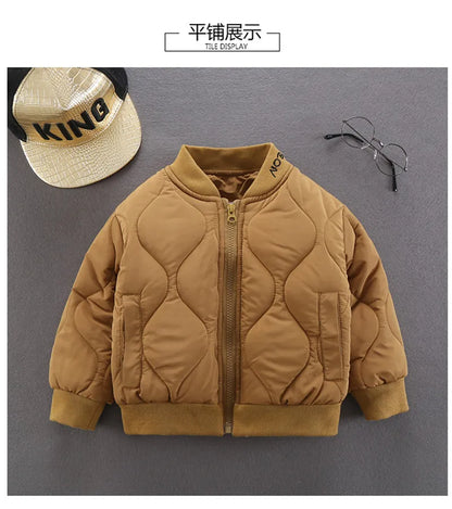Boys Clothes Warm Winter Girls Coat Kids Jacket Boys Outerwear Thicken Coats Cotton Boy Thicken Baby Clothing For Girl 2-7Y
