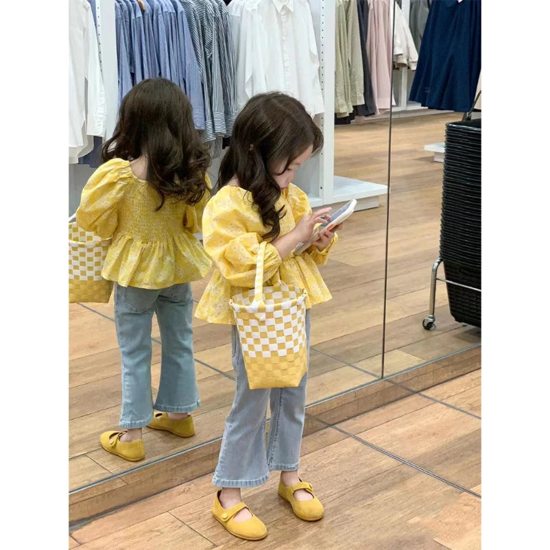 Girls Summer Dress Fashion Bow Birthday Party Princess Dresses Clothing Children Outfits Vestidos LT