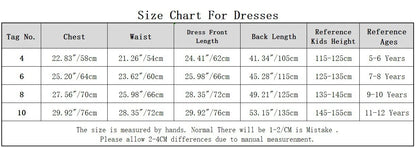 Summer 2025 Girls Dresses Kids Trailing Dresses Girls Kids Long Princess Dress Party Wedding Dresses 5 to 12 Years Old