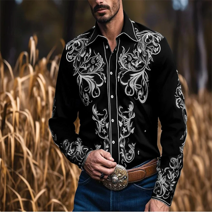 Summer Men's Shirt Abstract Art Color 3D Printing Hawaiian Men's Shirt Casual Long Sleeve Top Shirt Costume