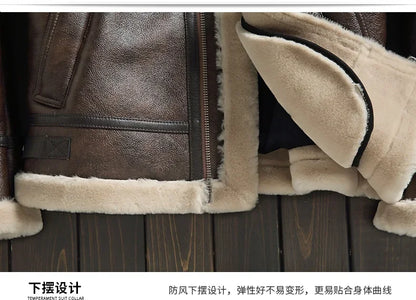 2023 New Winter Jackets for Men Wool Real Fur Coat Men's High-end Thickened Warm Lamb Fur Jacket Male Clothing M-6XL Casaco FCY