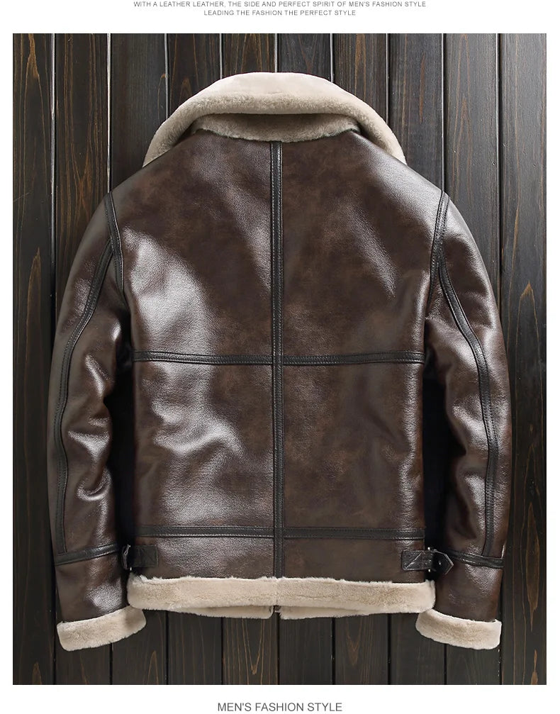 2023 New Winter Jackets for Men Wool Real Fur Coat Men's High-end Thickened Warm Lamb Fur Jacket Male Clothing M-6XL Casaco FCY