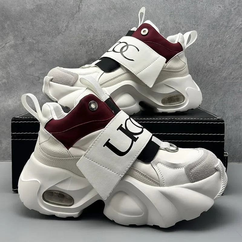 Men's Thick Soled Sports Shoes Fashionable and Versatile Trendy Street Style Men's Casual Shoes