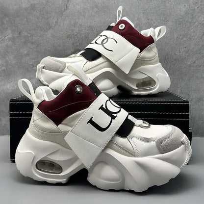 Men's Thick Soled Sports Shoes Fashionable and Versatile Trendy Street Style Men's Casual Shoes