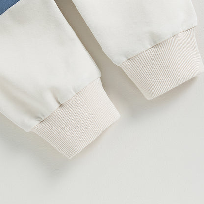 Baby Boys Fall Winter Clothes Long Sleeve Crewneck Sweatshirt and Pants 2PC Sweatsuit Casual Outfits for Toddlers