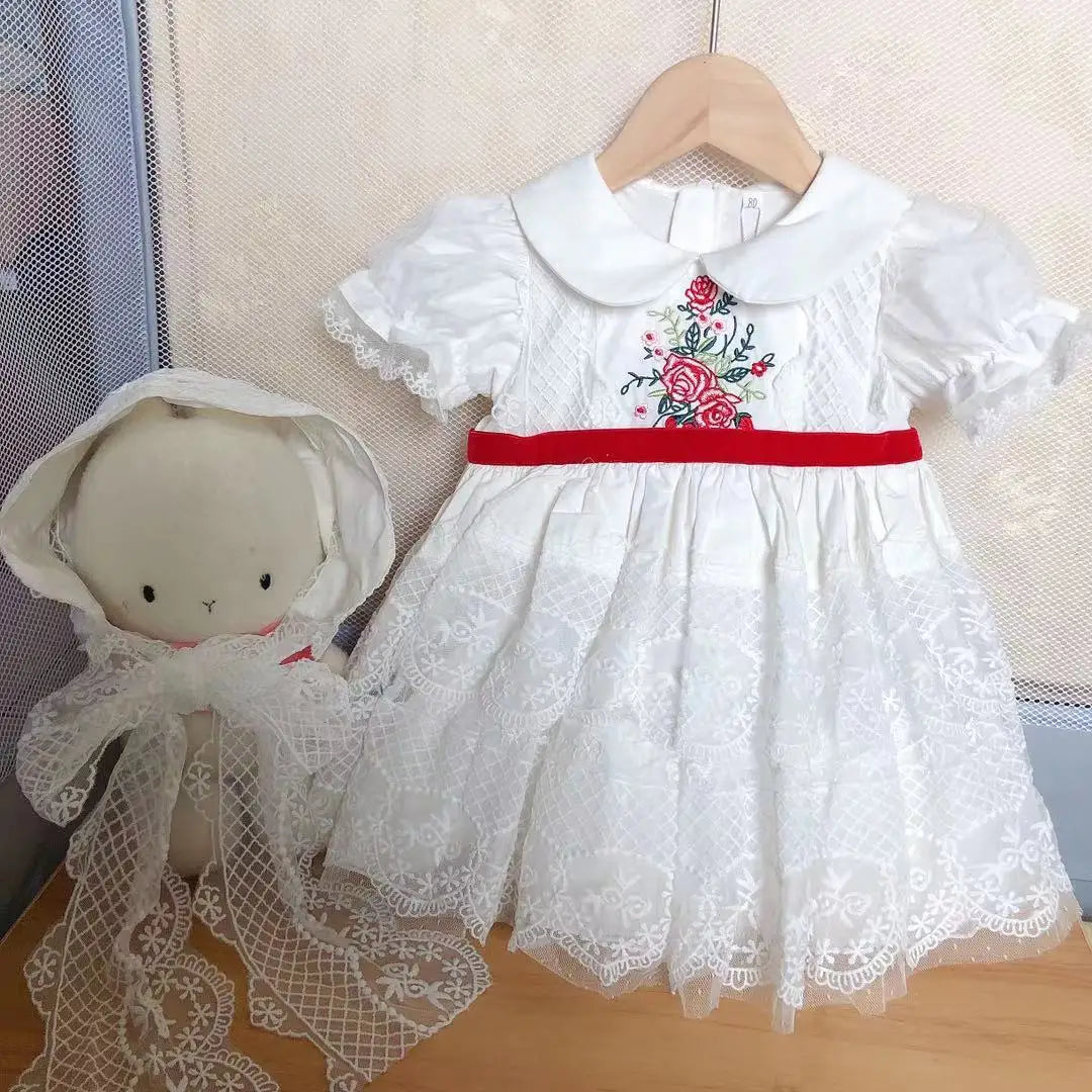 Summer Baby Girls Flower Girl Dresses  Kids Dresses for Girls Eid Dress for Party and Festival Christmas Fashion Sweet Clothes