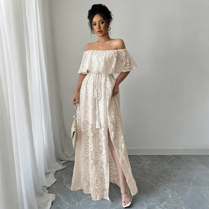 Women's Dresses 2025 Summer White Dress Women Cover-Ups Outfits Boho Hippie Chic Long Maxi Dresses Female Clothes Robe Vestidos