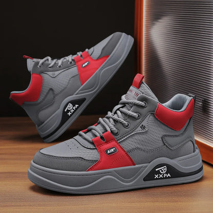 Men's Shoes - New 2025 Autumn/winter Style, Fashionable, Versatile, Casual, Trendy, Simple, Anti-slip, High-top Canvas Shoes