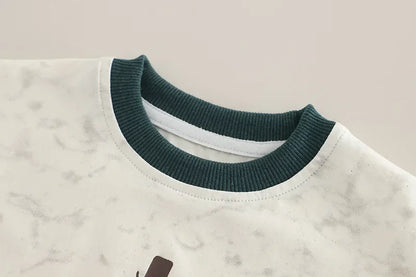 Boys' summer outfit set, baby's summer short sleeved two-piece set, children's Korean cartoon children's clothing, shorts