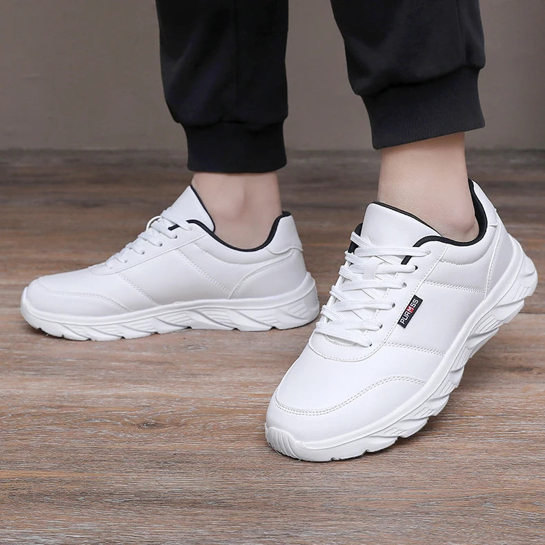 Men Shoes Soft Moccasin Shoes Comfortable Casual Shoes for Men Solid Black White Walking Men Sneakers Footwear Plus Size 39-46