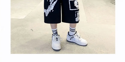 Boys Summer Trendy Casual Sports 2pcs T-shirts+Pants Suits 3-14 Years Teenage Boys Hip Hop Style Fashion Outfits Clothes Sets